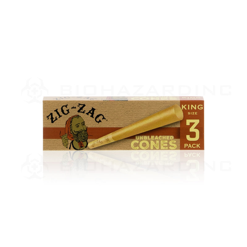 Zig-Zag® | Pre-Rolled Cones King Size | 110mm - Brown Paper - 24 Count Pre-Rolled Cones Zig Zag   