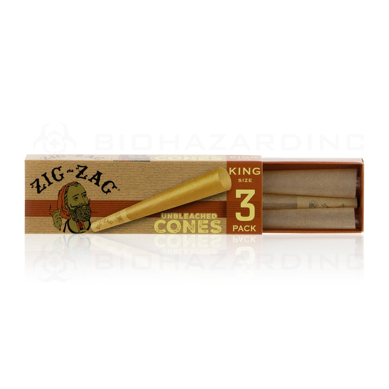 Zig-Zag® | Pre-Rolled Cones King Size | 110mm - Brown Paper - 24 Count Pre-Rolled Cones Zig Zag   