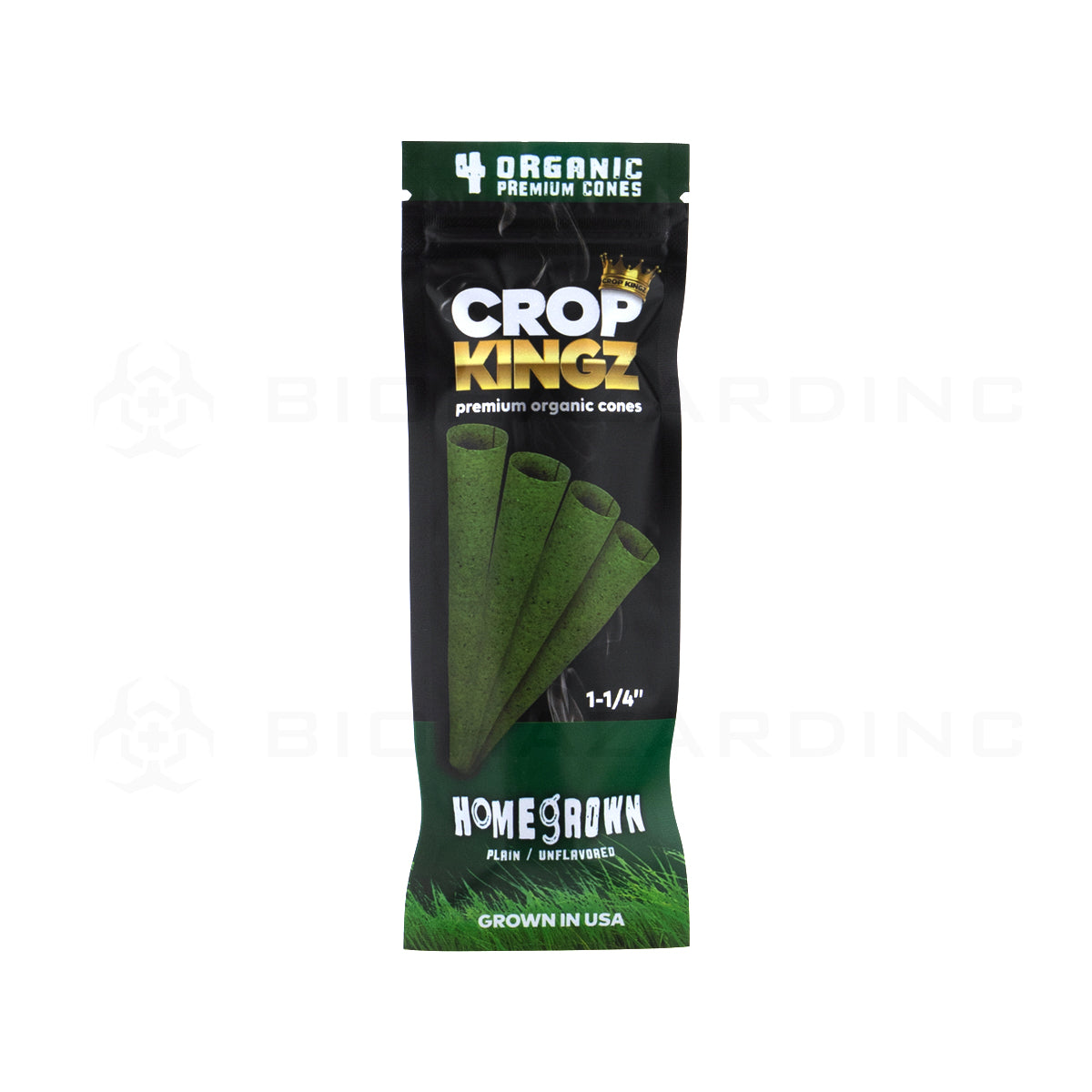 Crop Kingz | Organic Premium Pre-Rolled Cones 1¼ Size | 78mm - 10 Count - Various Flavors Pre-Rolled Cones Crop Kingz   