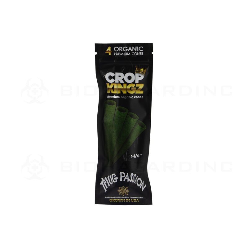 Crop Kingz | Organic Premium Pre-Rolled Cones 1¼ Size | 78mm - 10 Count - Various Flavors Pre-Rolled Cones Crop Kingz   