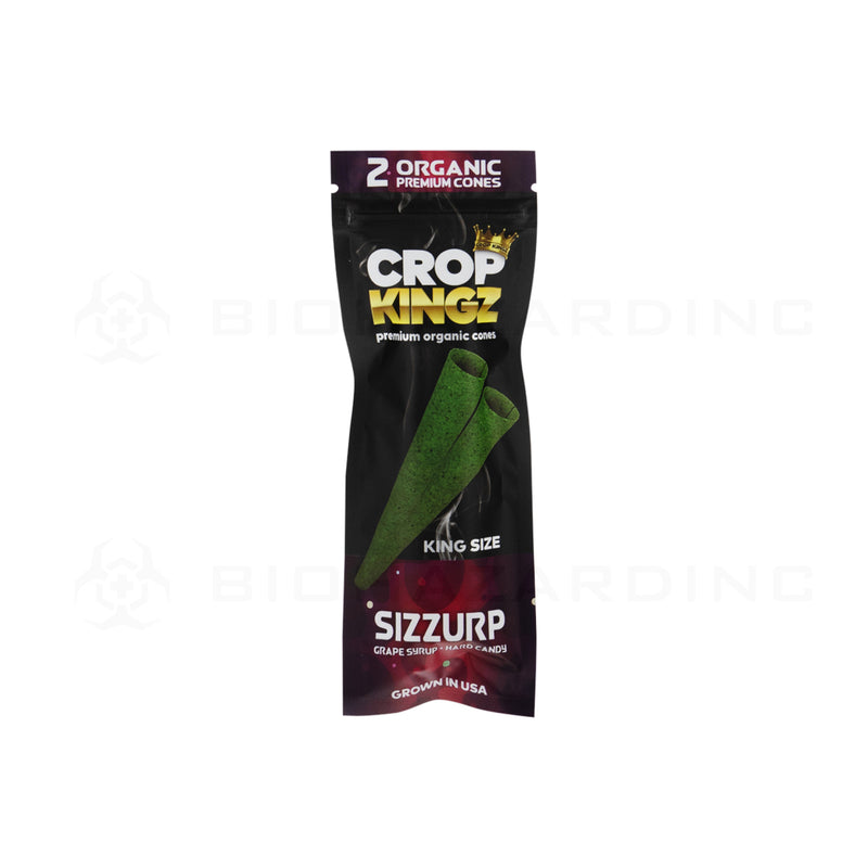 Crop Kingz | Organic Premium Pre-Rolled Cones King Size | 110mm - 10 Count - Various Flavors Pre-Rolled Cones Crop Kingz   