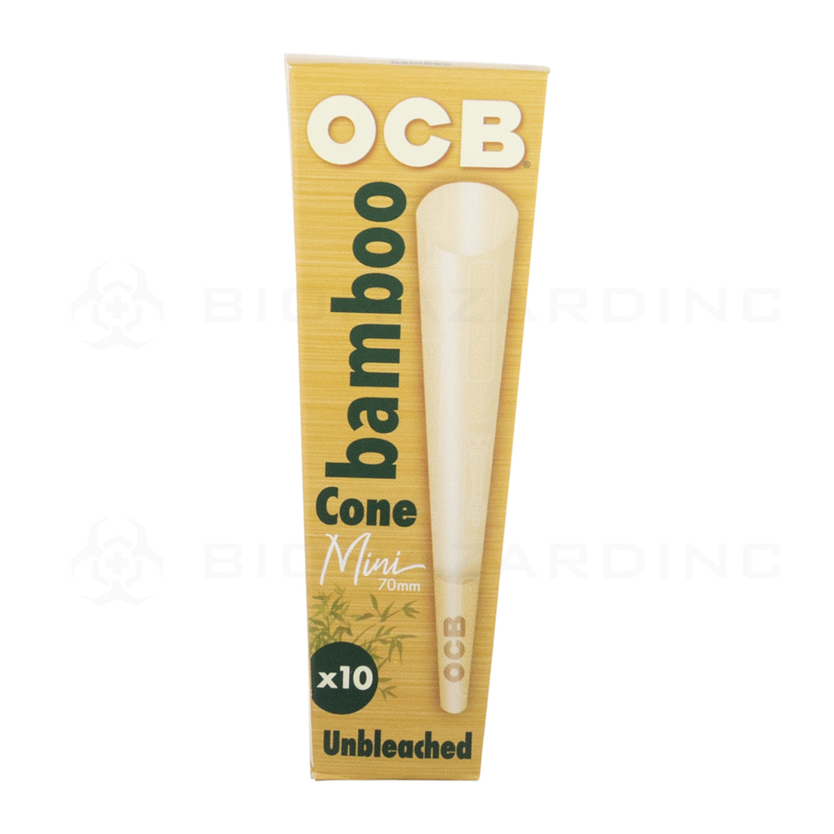 OCB® | Bamboo Unbleached Cones Single Wide | 70mm - Bamboo - 32 Count Pre-Rolled Cones OCB   