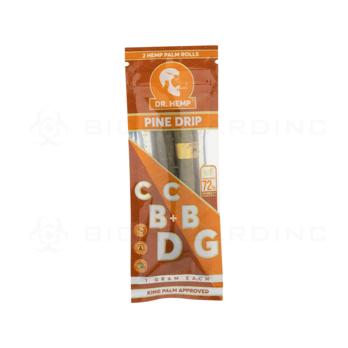 DR. Hemp©️ x King Palm™ | CBD + CBG Pre-Rolls Various Flavors | Organic Hemp Palm - 20 Count Hemp Wraps Biohazard Inc   