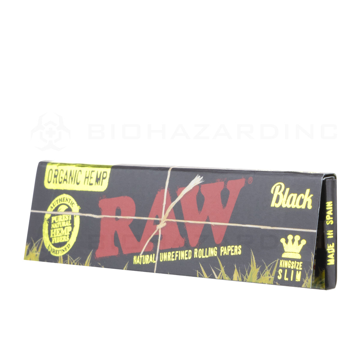 RAW® | 'Retail Display' Black Unbleached Rolling Papers | Organic Hemp - Various Sizes Rolling Papers Raw   