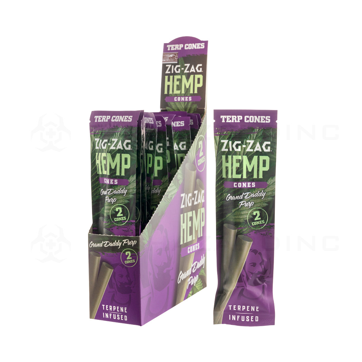 Zig-Zag® | Terp Cones 2-Pack | 104mm - Grand Daddy Purp - 15 Count