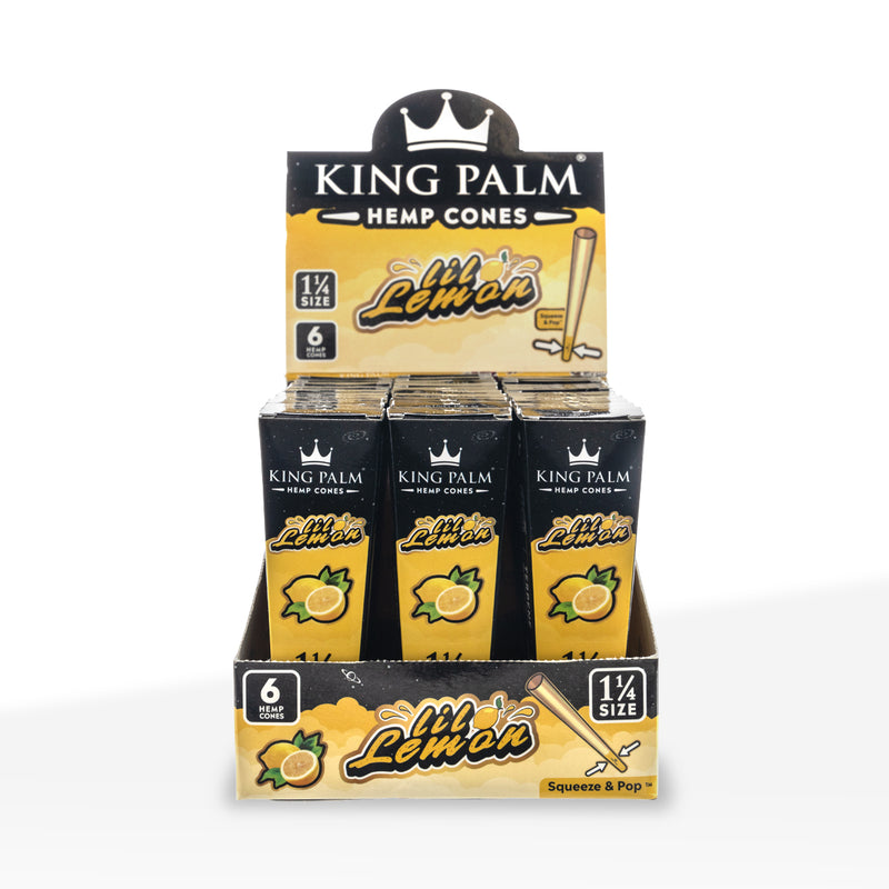 King Palm™ | Hemp Cones 1.25" | 6 Pack - 30 Count - Various Flavors Pre-Rolled Cones King Palm   