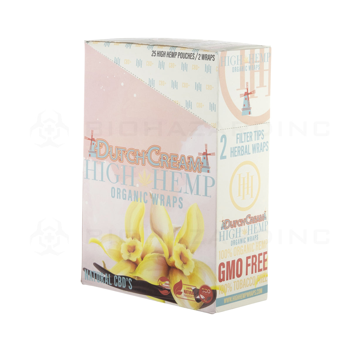High Hemp | Organic Hemp Blunt Wraps | 100mm - Dutch Cream - 25 Count Hemp Wraps High Hemp   