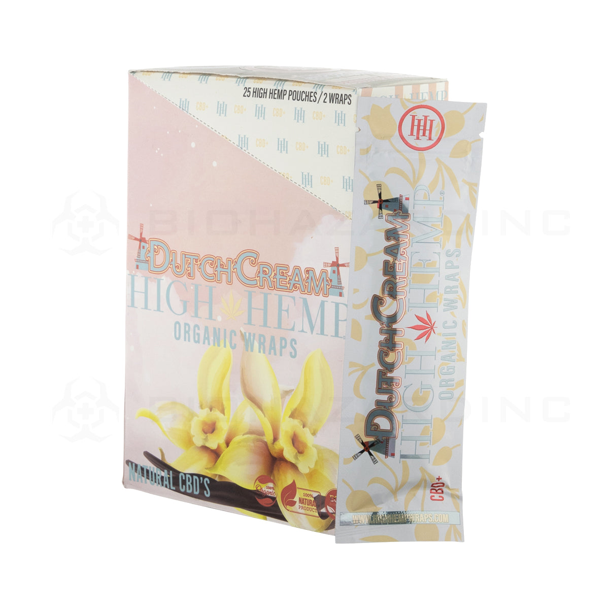High Hemp | Organic Hemp Blunt Wraps | 100mm - Dutch Cream - 25 Count Hemp Wraps High Hemp   
