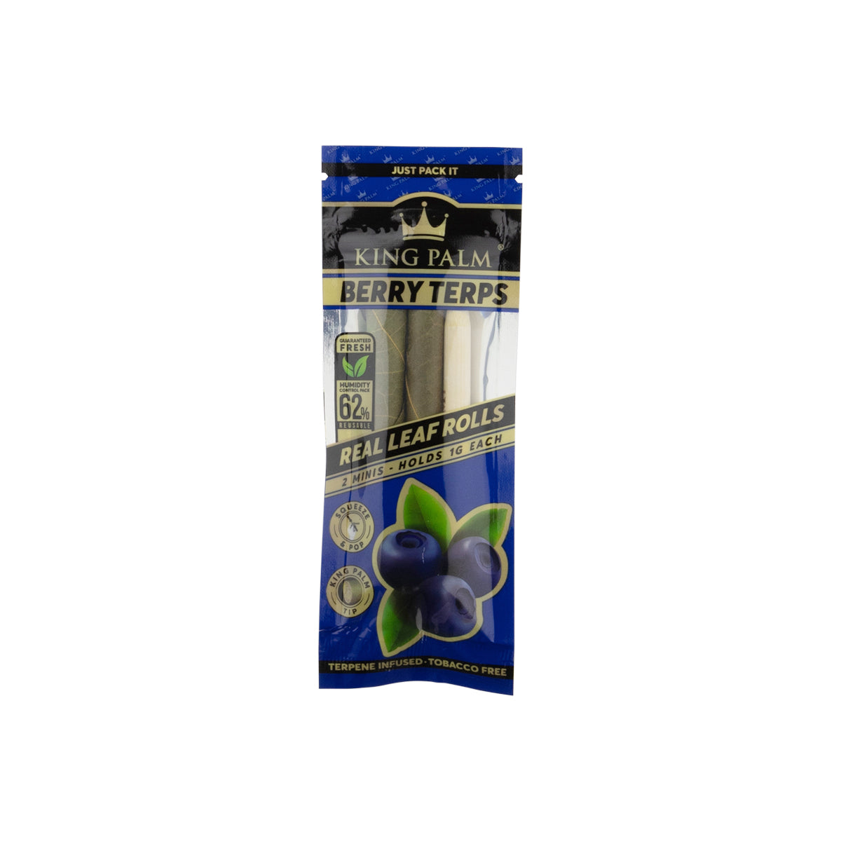 King Palm™ | Mini Rolls | 2 Pack - Various Flavors - 20 Count Palm Pre Rolled Wraps Biohazard Inc   