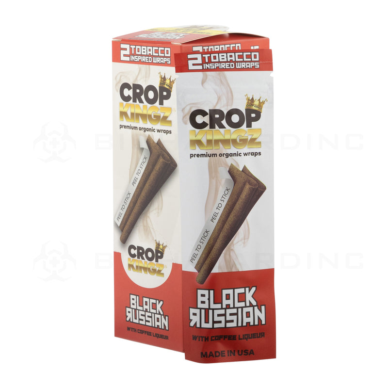 Crop Kingz | Organic Hemp Wraps | Various Flavors - 15 Count Hemp Wraps Crop Kingz Black Russian  