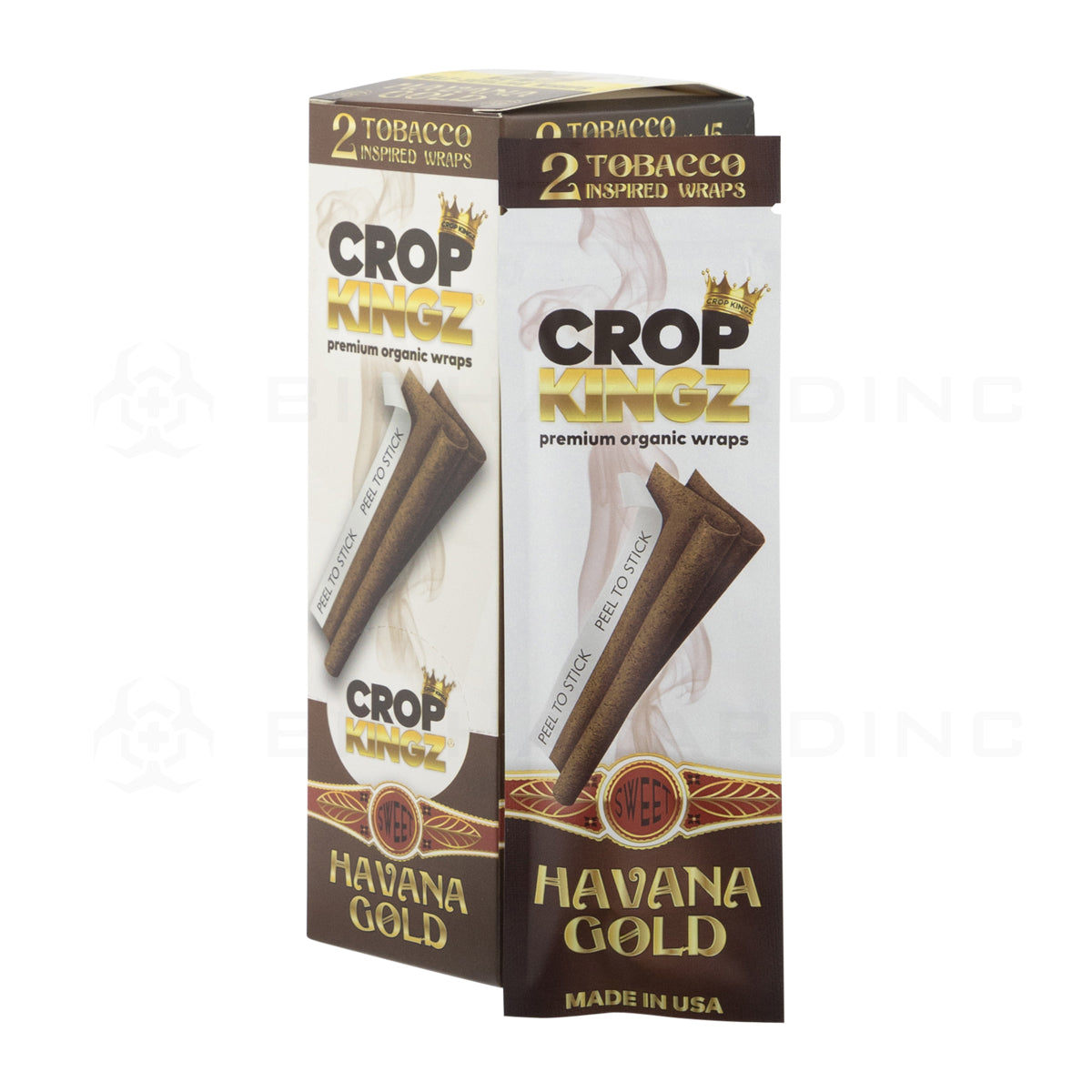 Crop Kingz | Organic Hemp Wraps | Various Flavors - 15 Count Hemp Wraps Crop Kingz Havana Gold  
