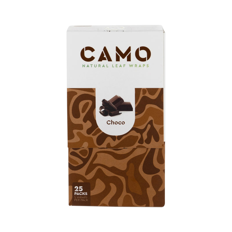 CAMO | Natural Leaf Blunt Wraps | 109mm - 25 Count - Various Flavors Natural Wraps CAMO Chocolate  