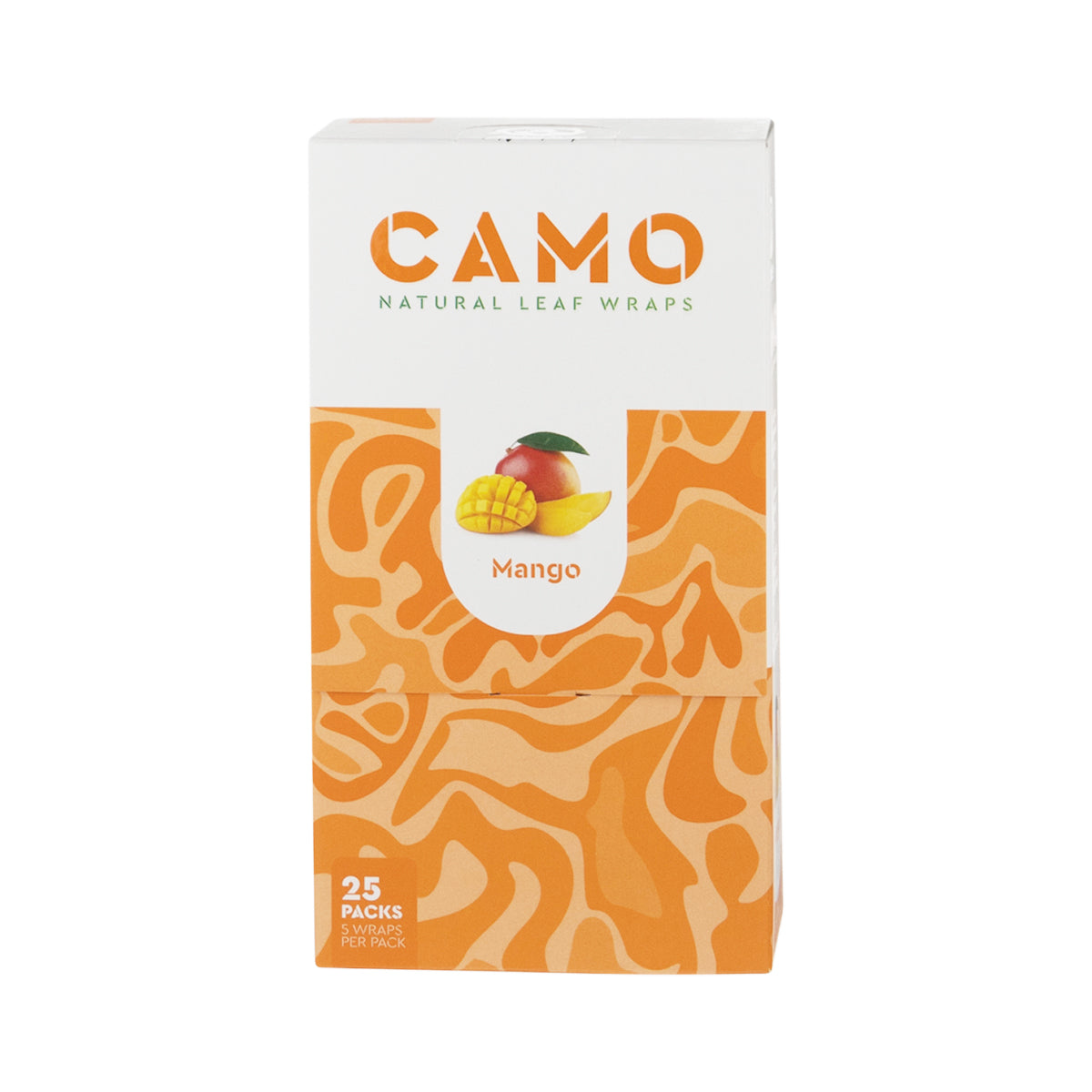 CAMO | Natural Leaf Blunt Wraps | 109mm - 25 Count - Various Flavors Natural Wraps CAMO Mango  