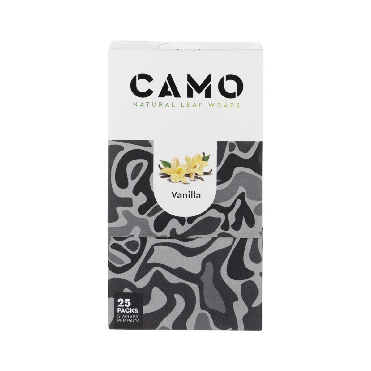 CAMO | Natural Leaf Blunt Wraps | 109mm - 25 Count - Various Flavors Natural Wraps CAMO Vanilla  