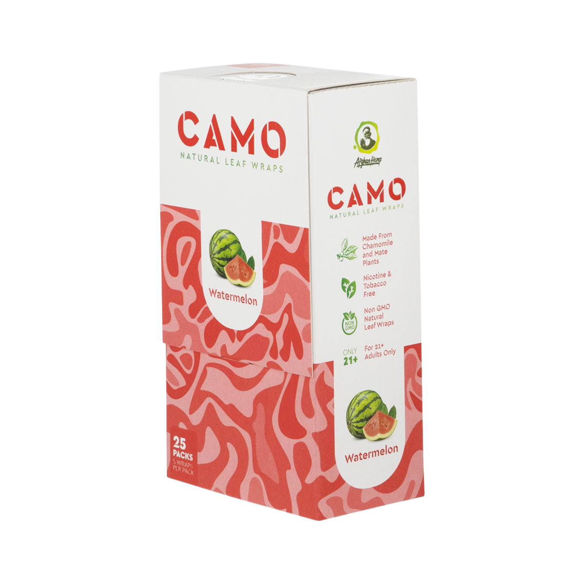 CAMO | Natural Leaf Blunt Wraps | 109mm - 25 Count - Various Flavors Natural Wraps CAMO   