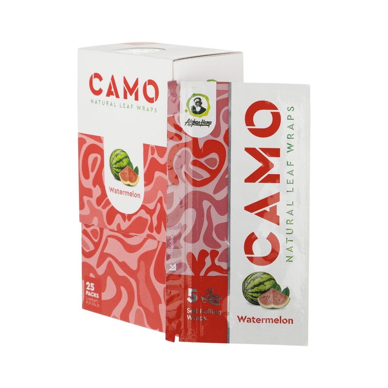 CAMO | Natural Leaf Blunt Wraps | 109mm - 25 Count - Various Flavors Natural Wraps CAMO   