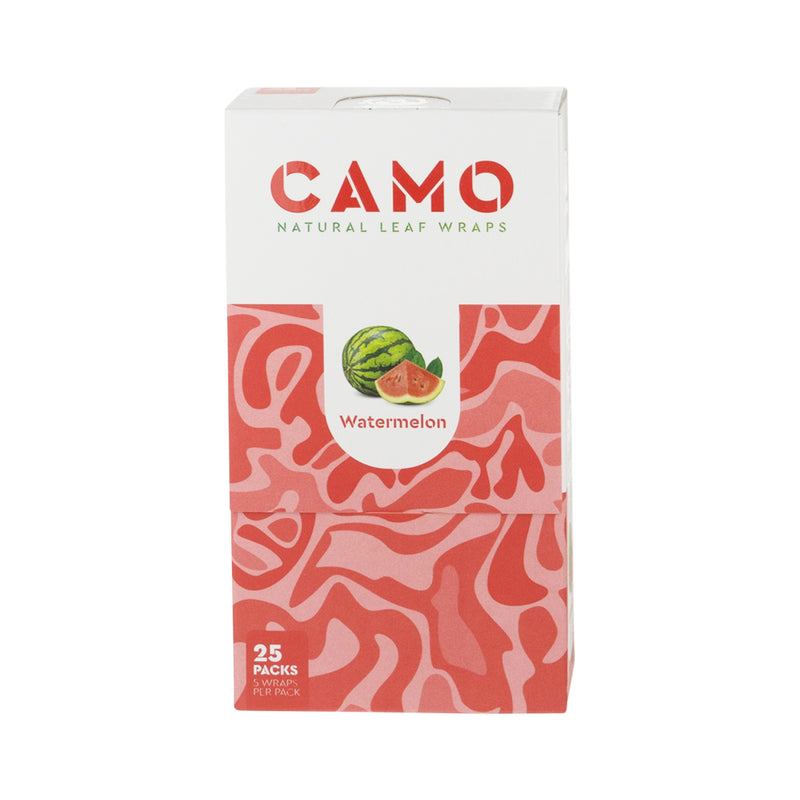 CAMO | Natural Leaf Blunt Wraps | 109mm - 25 Count - Various Flavors Natural Wraps CAMO Watermelon  