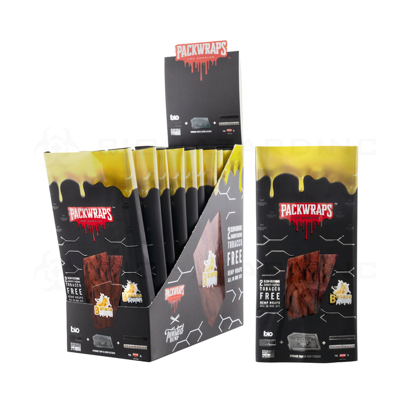 Packwraps™ x BIO™ x Twisted™ | All-in-One Hemp Wrap Kit | 10 Count - Various Flavors Hemp Wraps Packwoods Banana Cream  