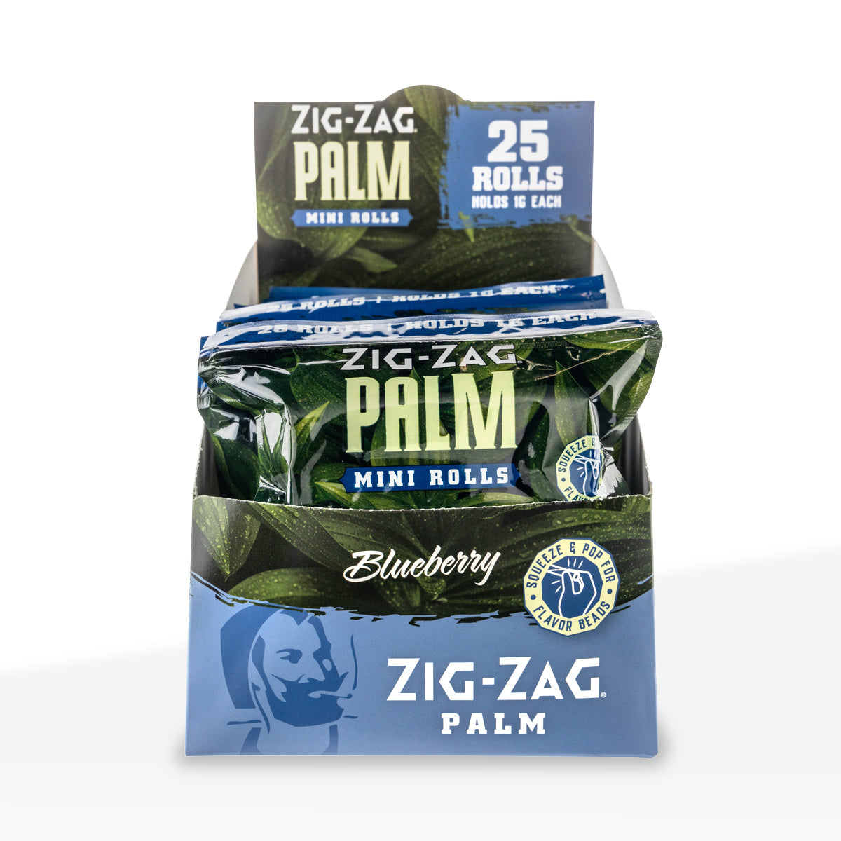 Zig-Zag® | Palm Mini Rolls | 25 pack - 8 Count Palm Pre Rolled Wraps Zig Zag   