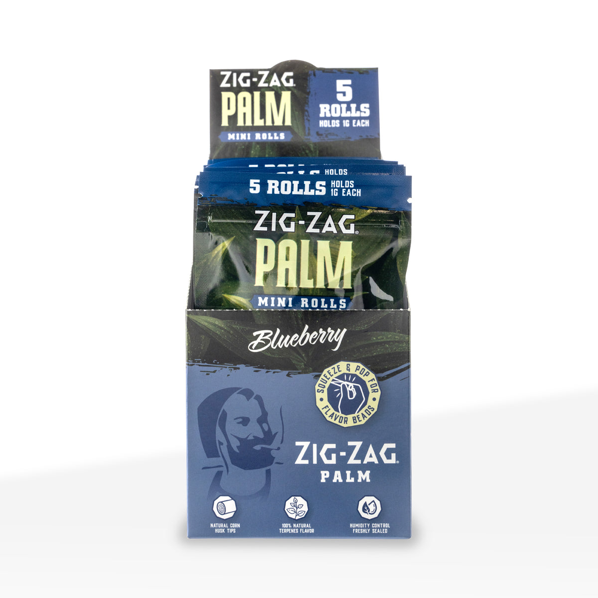 Zig-Zag® | Palm Mini Rolls | 5 pack - 15 Count Palm Pre Rolled Wraps Zig Zag   