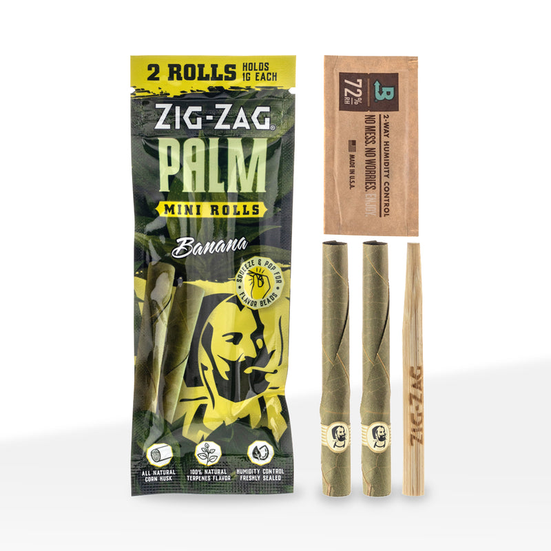 Zig-Zag® | Palm Mini Rolls | 2 pack - 15 Count Palm Pre Rolled Wraps Zig Zag   