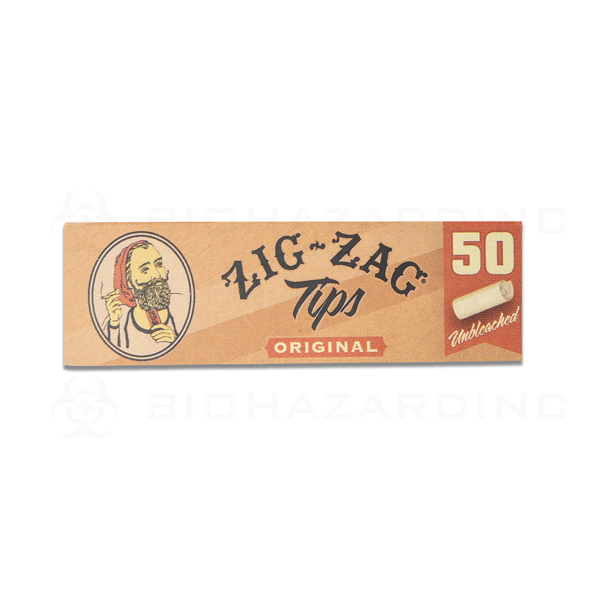 Zig-Zag® | 'Retail Display' Original Unbleached Rolling Tips | 50 Count Paper Tips Zig Zag   