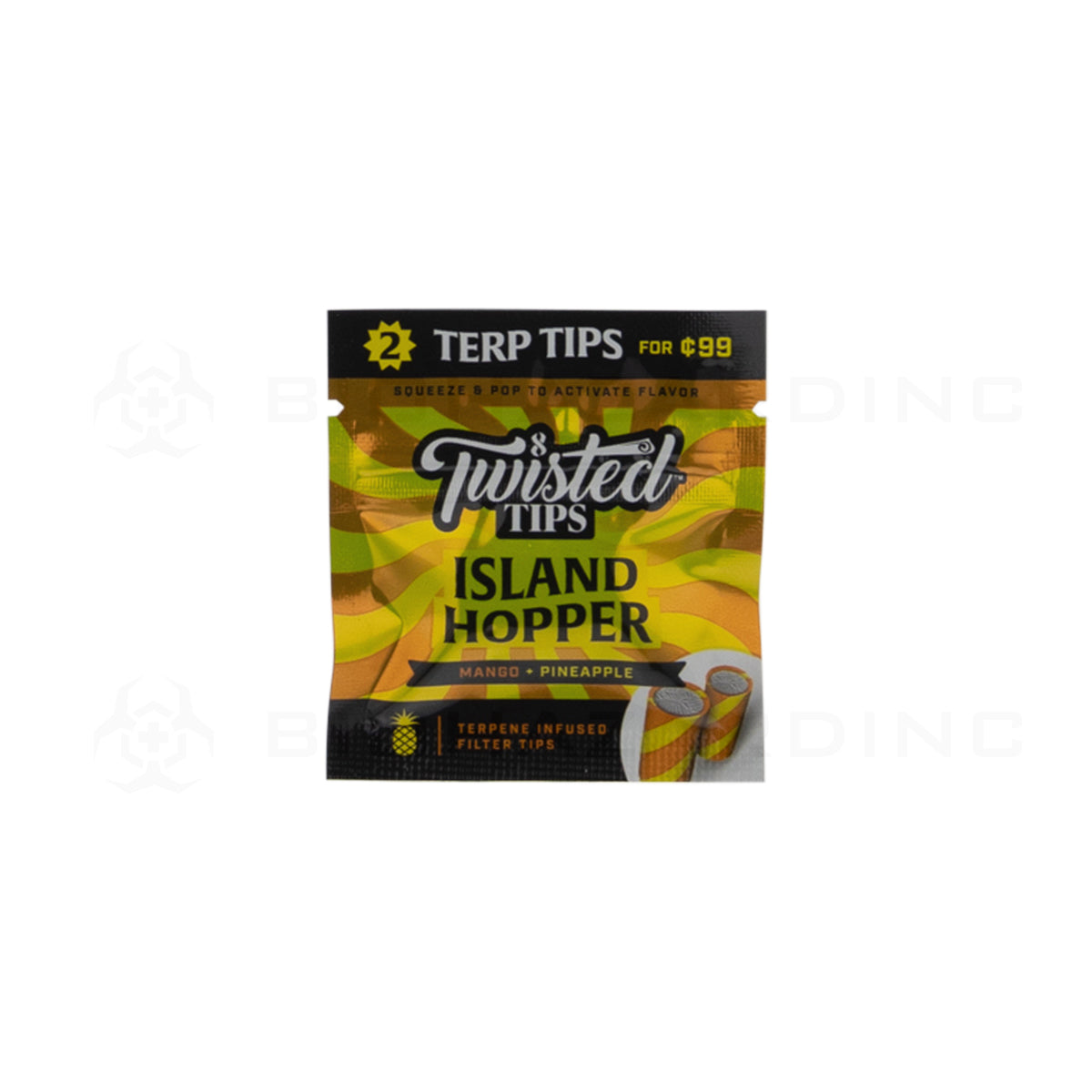 Twisted Tips | 'Retail Display' Terpene Infused 2 Packs | 24 Count Paper Tips Twisted Hemp Island Hopper  