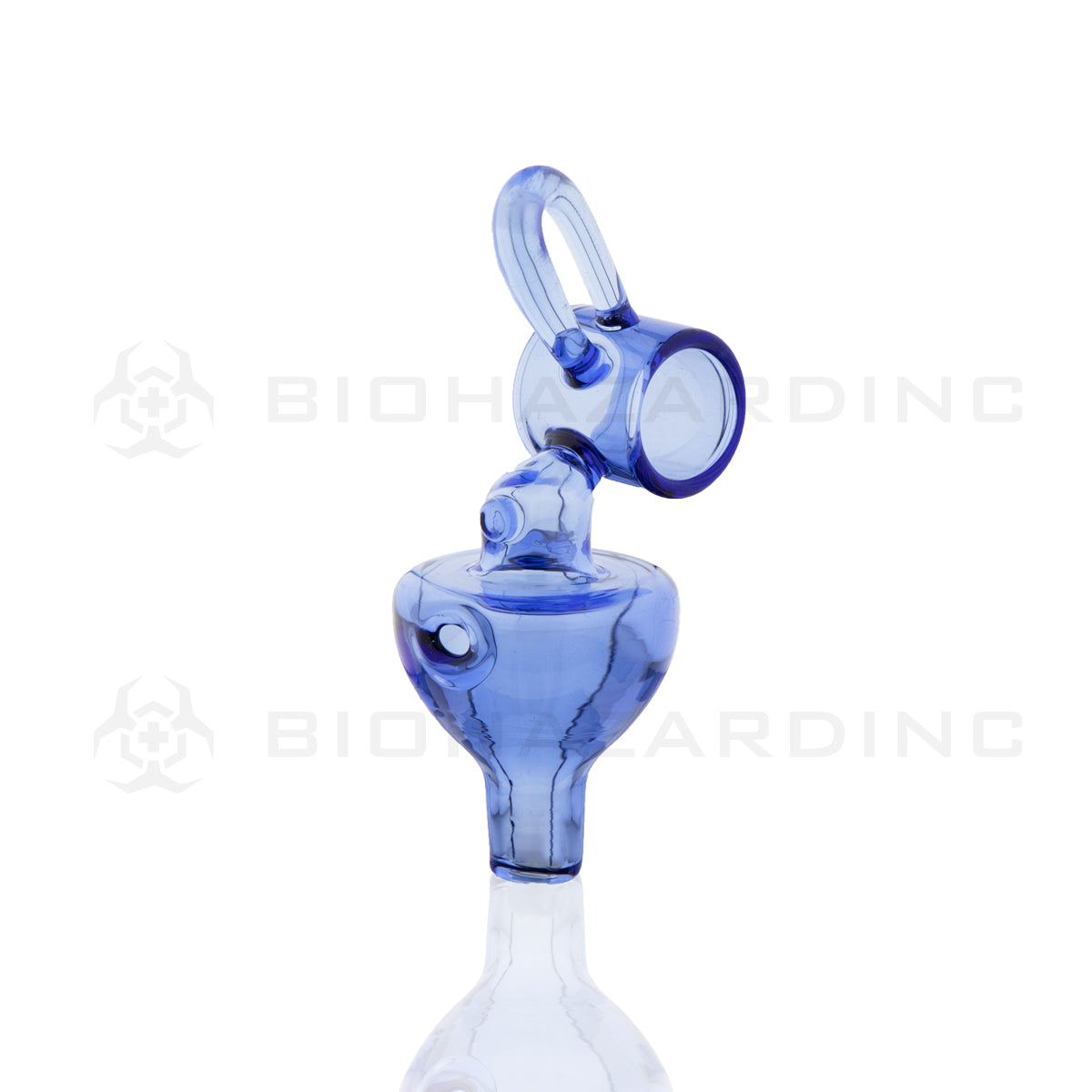 Novelty | Directional Glass Pendant Carb Cap | Various Colors Carb Cap Biohazard Inc Blue  