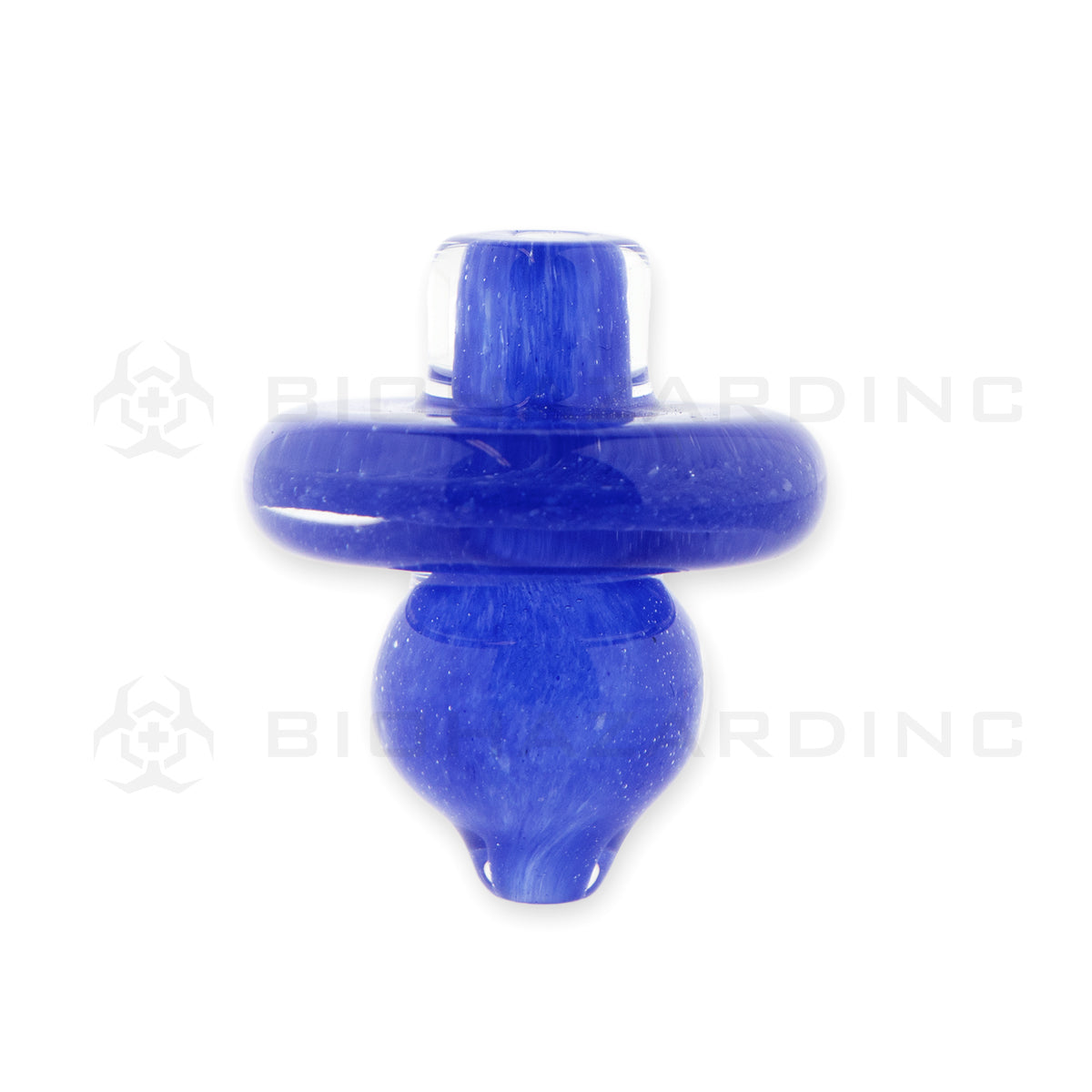 Carb Cap | Glass Directional Bubble Carb Cap | Various Colors Carb Cap Biohazard Inc Blue  