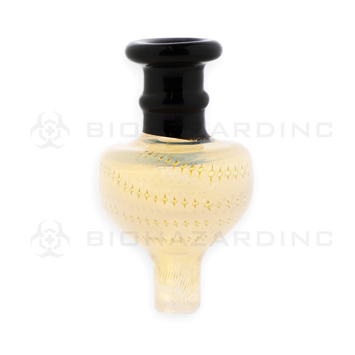 Carb Cap | Two Tone Glass Pointed Dome | Various Colors  Biohazard Inc Black & Pink  