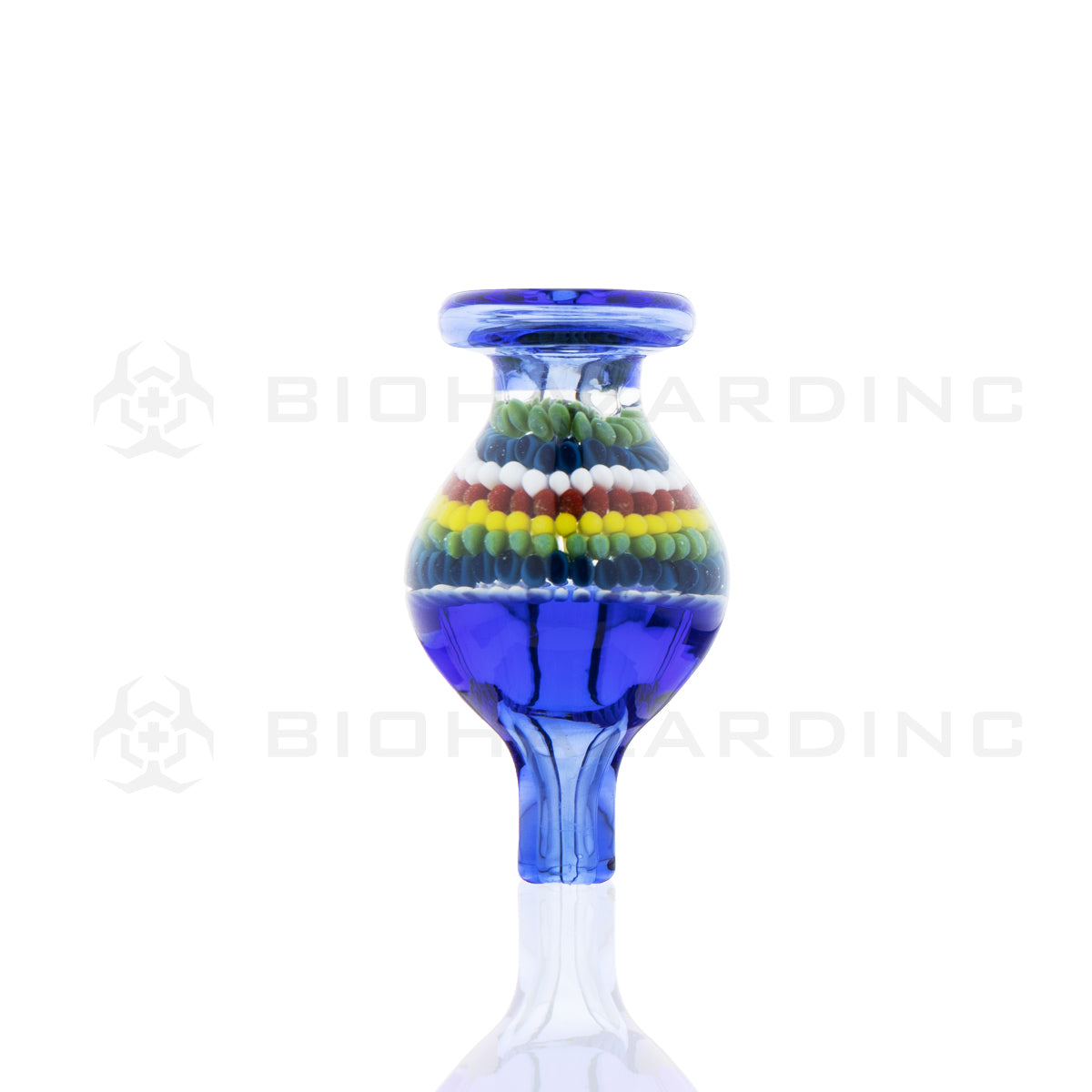 Carb Cap | Artistic Multi-Colored Bead Design | Various Colors Carb Cap Biohazard Inc Blue  