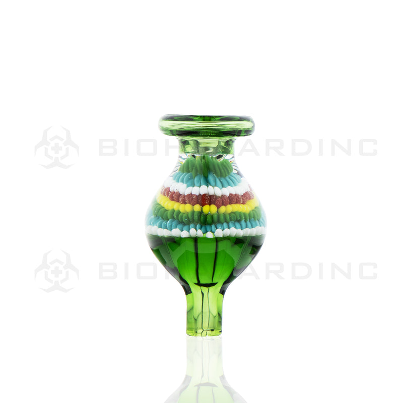 Carb Cap | Artistic Multi-Colored Bead Design | Various Colors Carb Cap Biohazard Inc Green  
