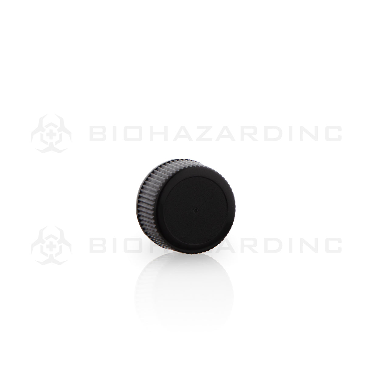 Plastic Cap | Polypropylene Plastic Caps | 18mm - Matte Black - 240 Count Cap Biohazard Inc   
