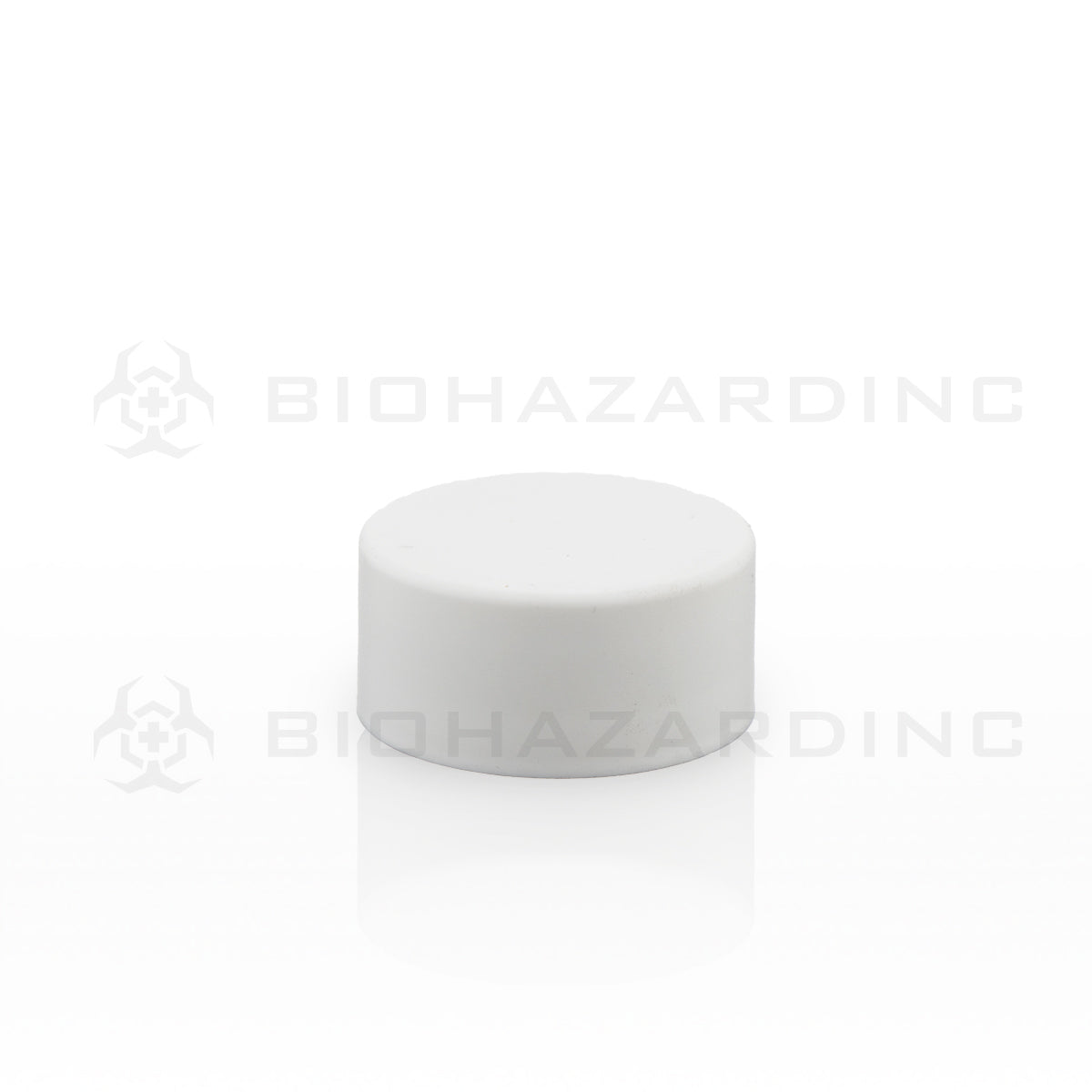 Child Resistant | Plastic Caps | 28mm - Matte White - 126 Count Child Resistant Cap Biohazard Inc   