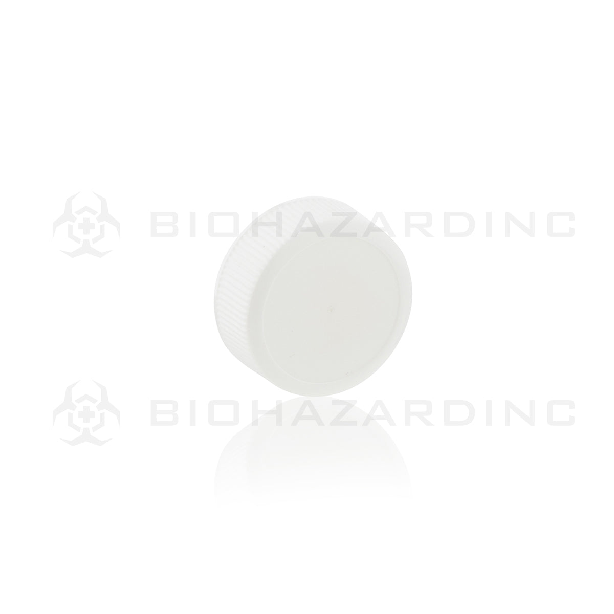 Plastic Cap | Polypropylene Plastic Caps | 28mm - White - 126 Count Cap Biohazard Inc   