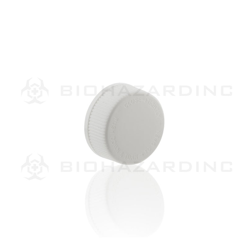 Plastic Pill bottle w/ Caps | 30cc - White - 250 Count  Biohazard Inc   