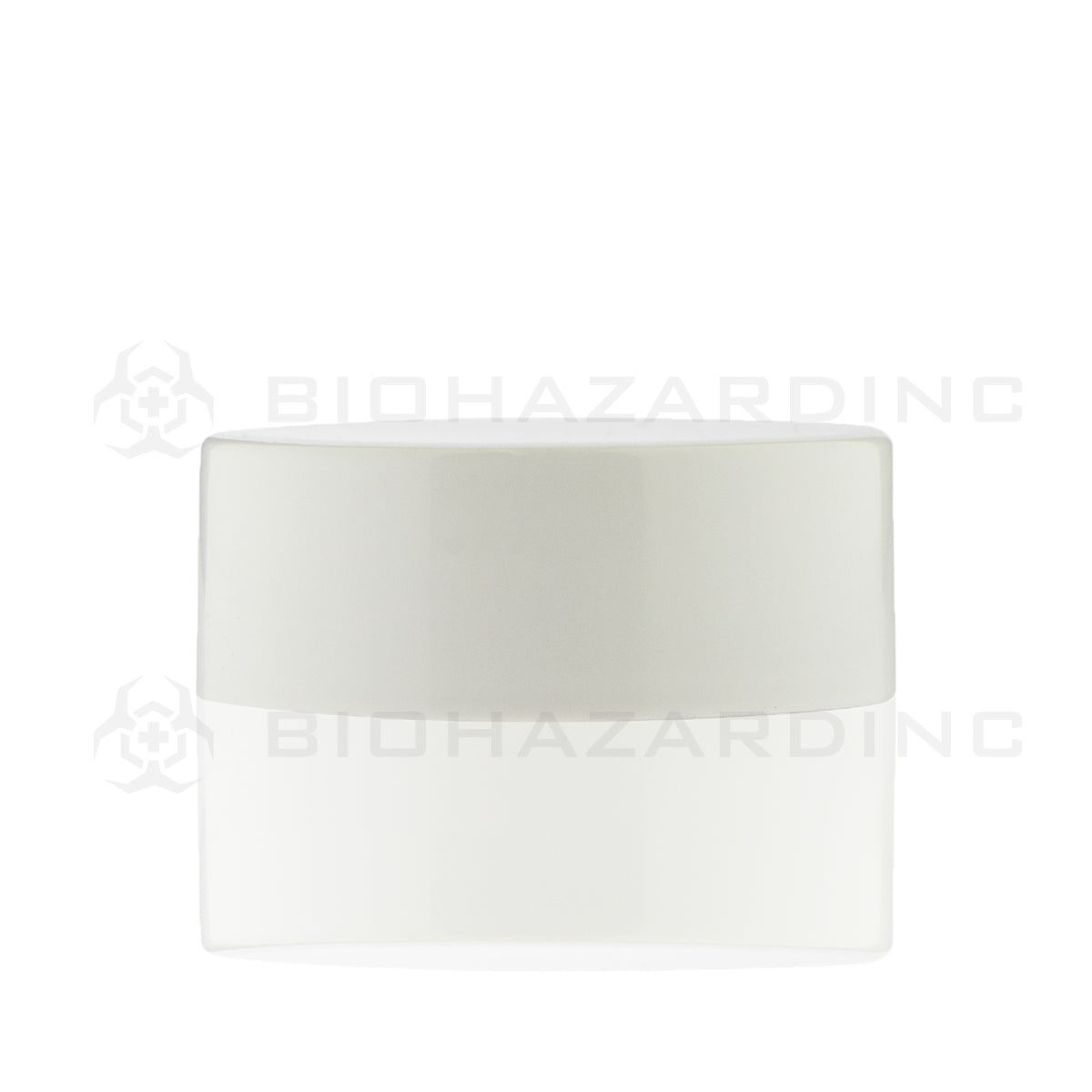 Child Resistant | Smooth Push Down & Turn Plastic Foil Lined Caps | 38mm - Gloss White - 80 Count Child Resistant Cap Biohazard Inc   