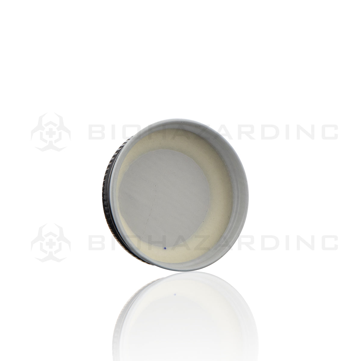 Metal Cap | Lid w/ Plastisol Liner | 38mm - Black - 252 Count Cap with PS Liner Biohazard Inc   