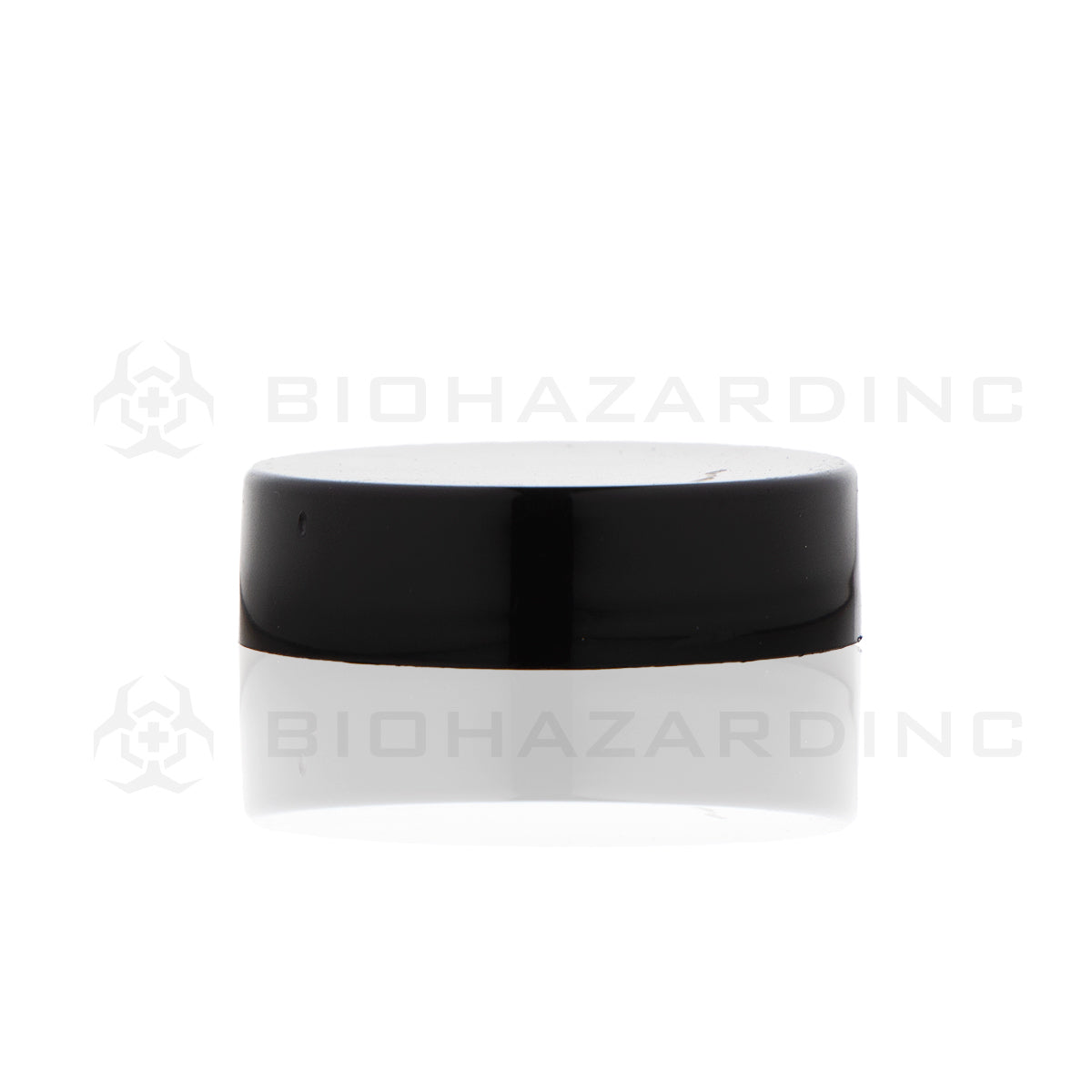 Plastic Cap | Plastic Caps | 38mm - Black - 80 Count Cap Biohazard Inc   