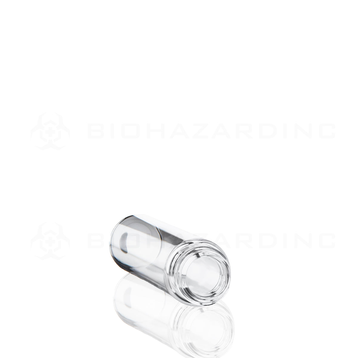 Glass Vial | Clear Glass Pre-Roll Tube | 18mm - 110mm - 240 Count Child Resistant Blunt Tube Biohazard Inc   