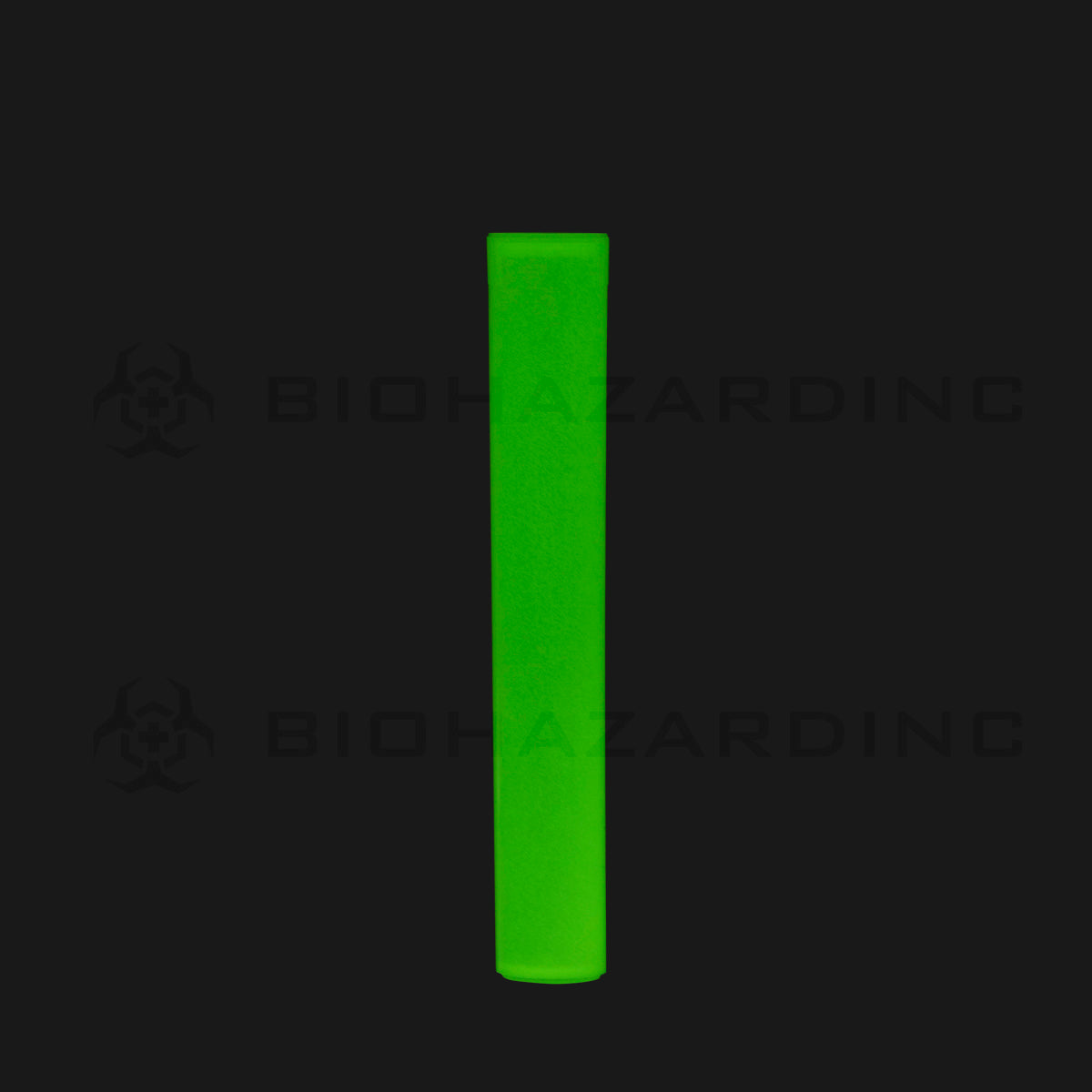 Child Resistant | Pop Top Pre-Roll Plastic Tubes | 116mm - Glow In The Dark - 1000 Count Child Resistant Joint Tube Biohazard Inc   