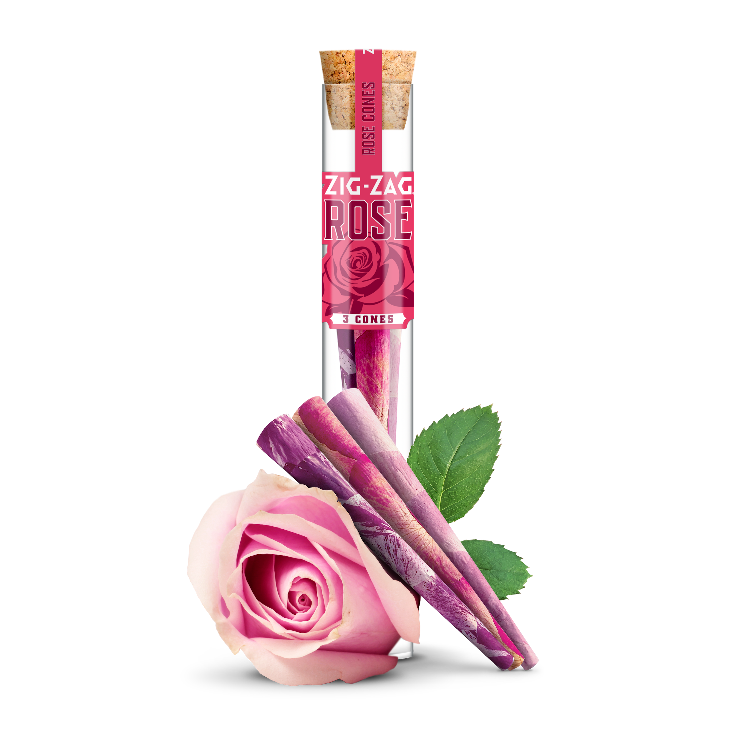 Zig-Zag® | Pre-Rolled Rose Cones King Size | 110mm - Rose Petals - 8 Count Pre-Rolled Cones Zig Zag   