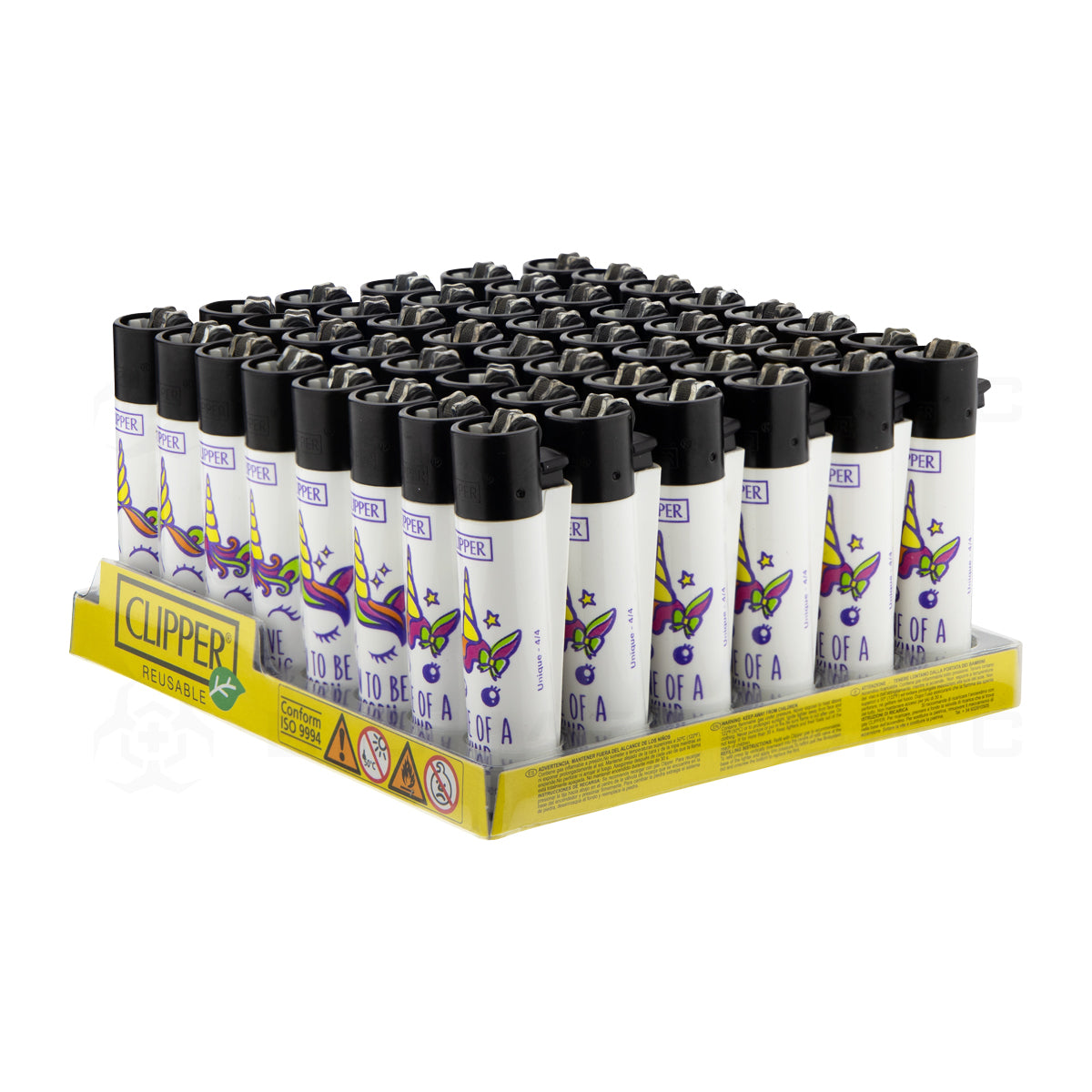 Clipper® | 'Retail Display' Unicorn Lighters | 48 Count Lighters Clipper   