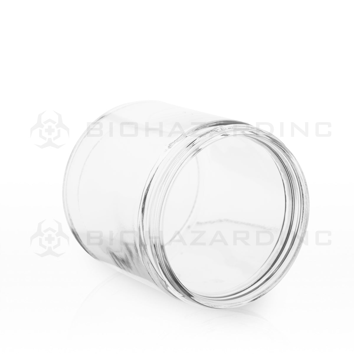 Glass Jar | Straight Sided Glass Jars - Clear | 89mm - 16oz - 12 Count Glass Jar Biohazard Inc   