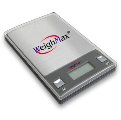 WeighMax | HD-100 Digital Scale | 100g Capacity - 0.01g Readability - Various Colors Scale Biohazard Inc Silver  