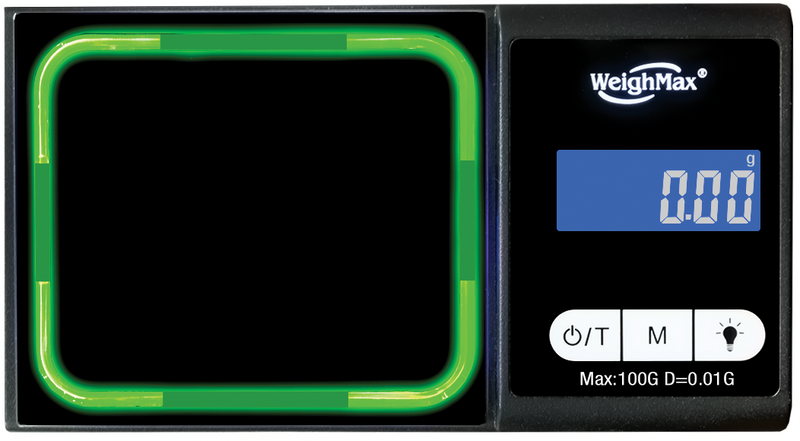 WeighMax | Luminx Digital Scale | 100g Capacity - 0.01g Readability - Various Colors Scale Biohazard Inc Green  