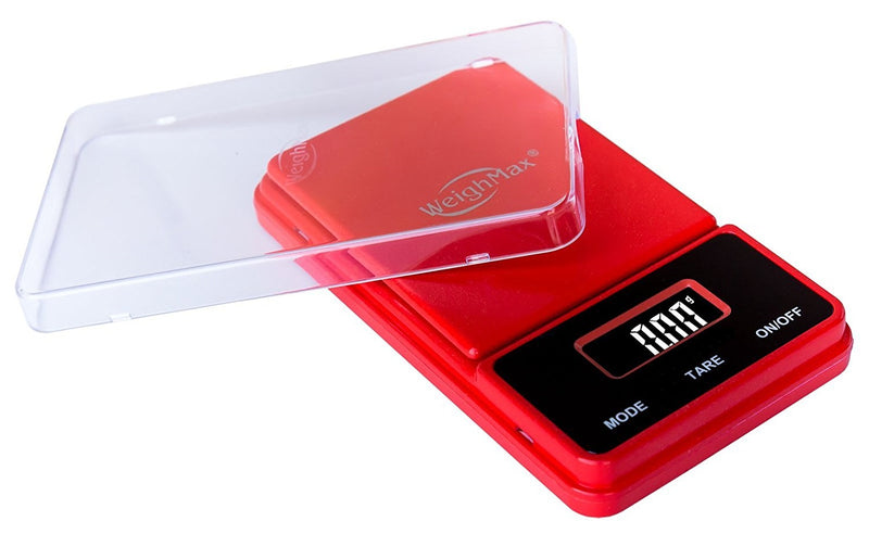 WeighMax | NJ-100 Digital Scale | 100g Capacity - 0.01g Readability - Various Colors Scale Biohazard Inc Red  