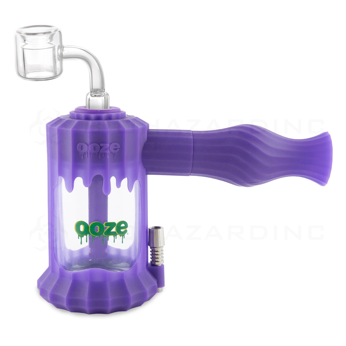 OOZE® | 4-in-1 CLOBB Silicone Nectar Collector & Water Pipe | Various Colors  Ooze Ultra Purple  