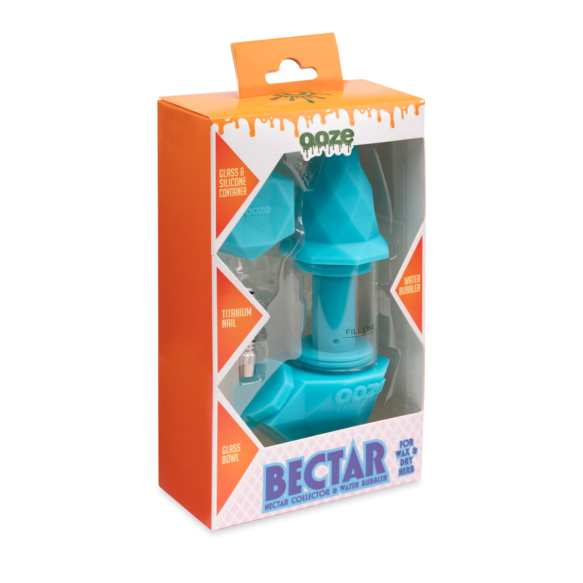 OOZE® | 4-in-1 BECTAR Silicone Nectar Collector & Water Bubbler | Various Colors Nectar Collector Biohazard Inc   