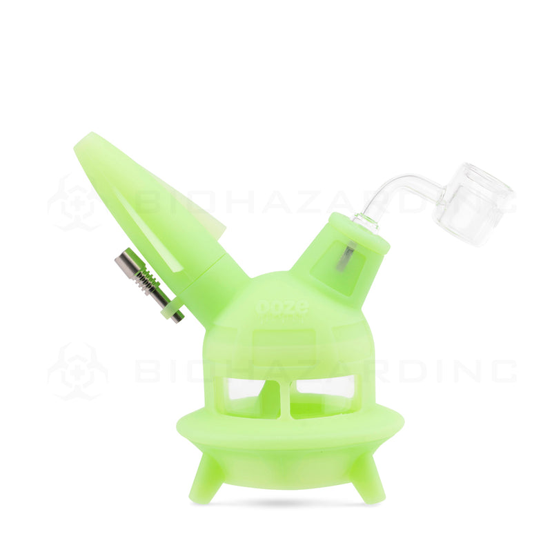 Ooze® | 4-in-1 UFO Hybrid Silicone Nectar Collector & Water Pipe | Various Colors Nectar Collector Ooze Glow Green  
